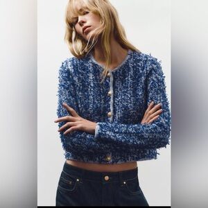 🔥🔥Zara cable Knit cable Jacket